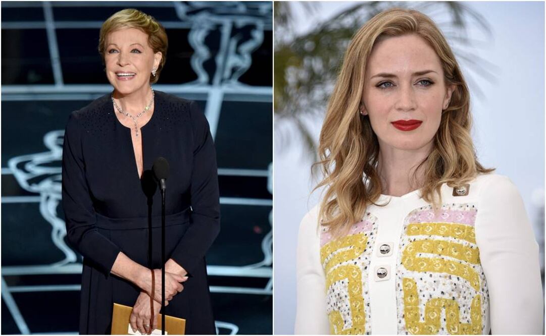 Andrews dio vida a la niñera mágica en 1964 pero no hará ninguna aparición en la nueva producción, encabezada por Blunt. FOTOS: AP y EFE.