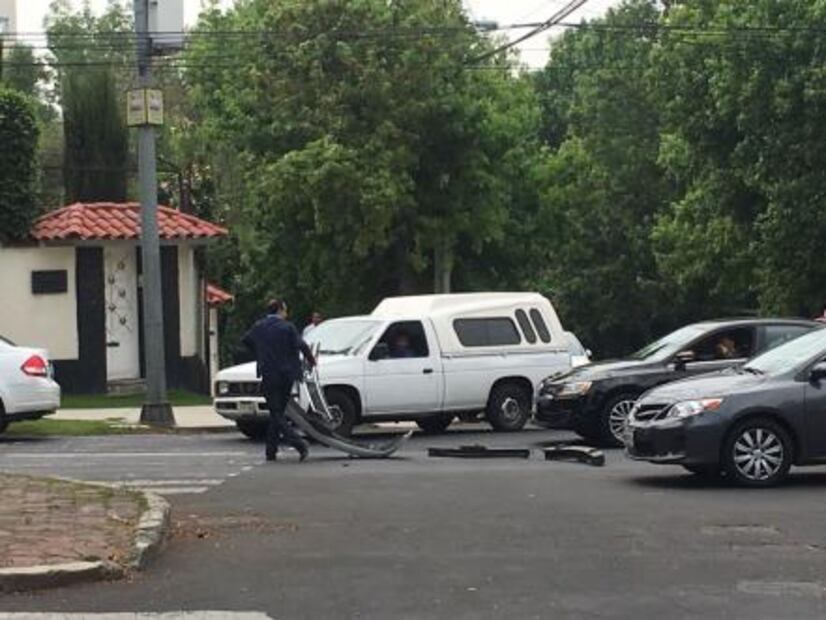Choque "laminero" en las Lomas de Chapultepec