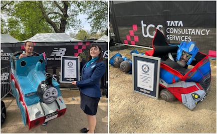 De "Thomas" a "Optimus Prime", participantes del Maratón de Londres baten Récords Guinness; esto pasó