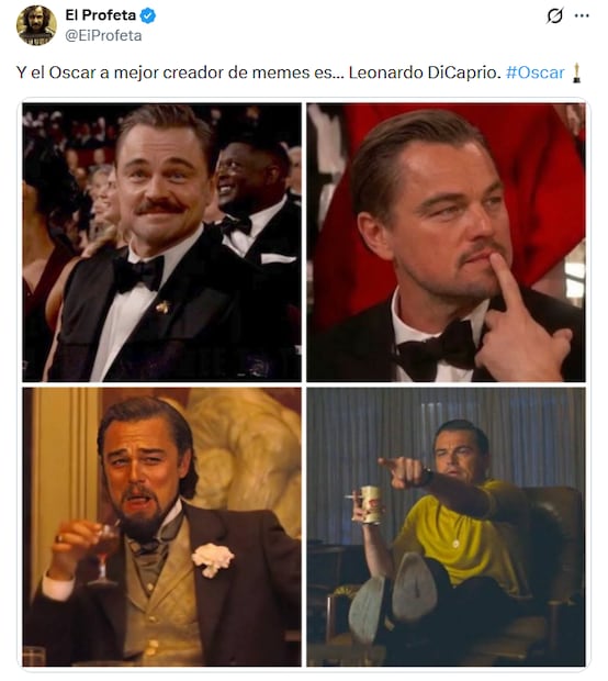 Memes de Leonardo DiCaprio. Foto: X