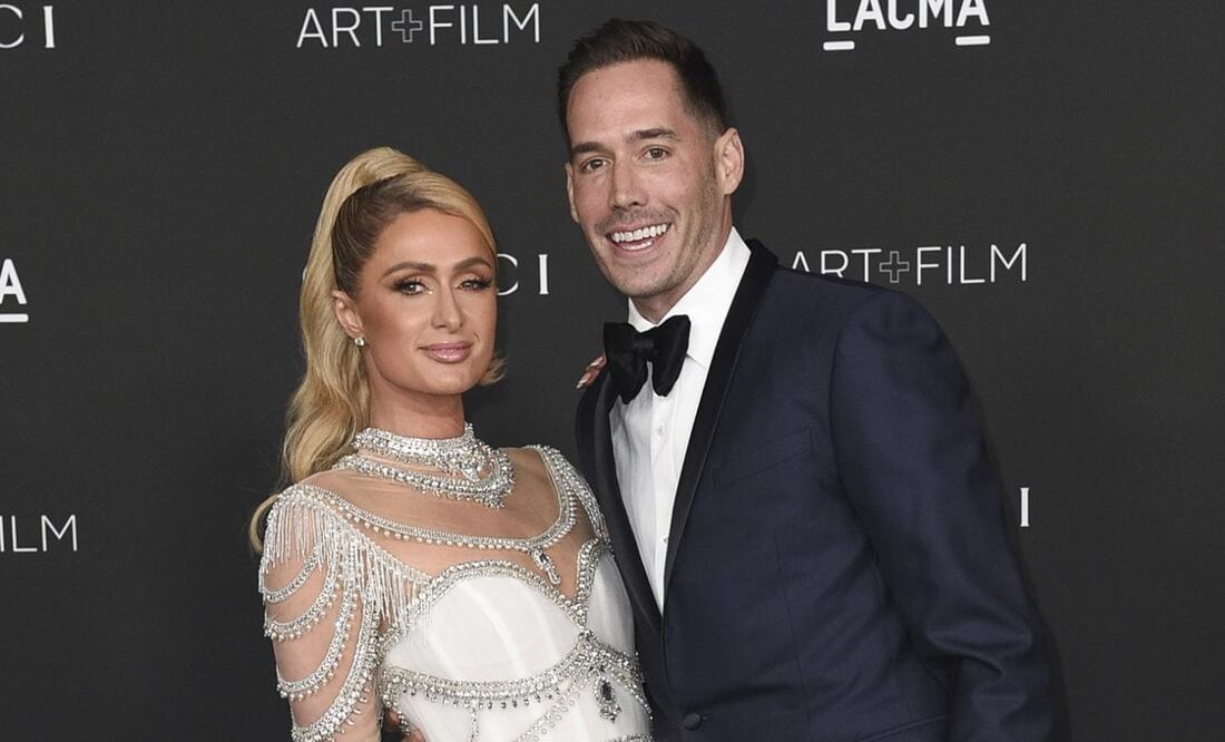 Paris Hiltony su esposo Carter Reum, ambos de 41 años, buscaban convertirse en padres. Foto: Archivo AP.