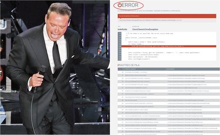 A minutos de iniciar la preventa para ver a Luis Miguel, la página del "Sol" colapsa