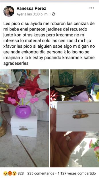 Roban cenizas de un menor en panteón de La Paz BCS