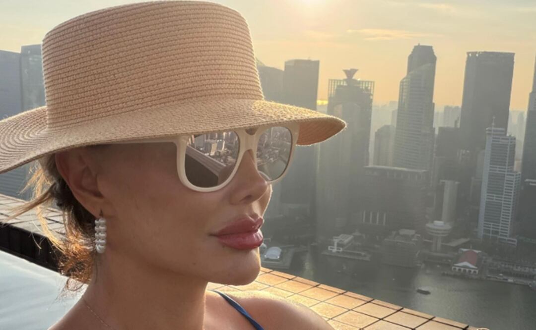 Ninel Conde la riega en pleno viaje. La cantante de 49 años presume nuevo color de ojos.