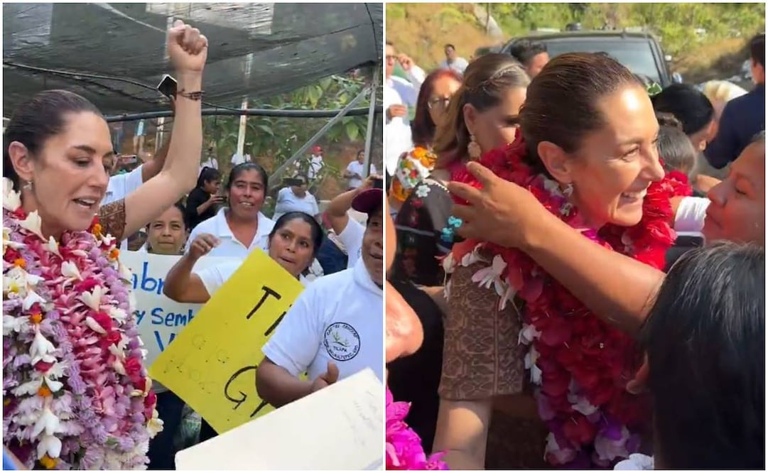 Después de una gira de tres días por Guerrero la presidenta Claudia Sheinbaum visitó la montaña de Guerrero. Fotos: Captura de pantalla