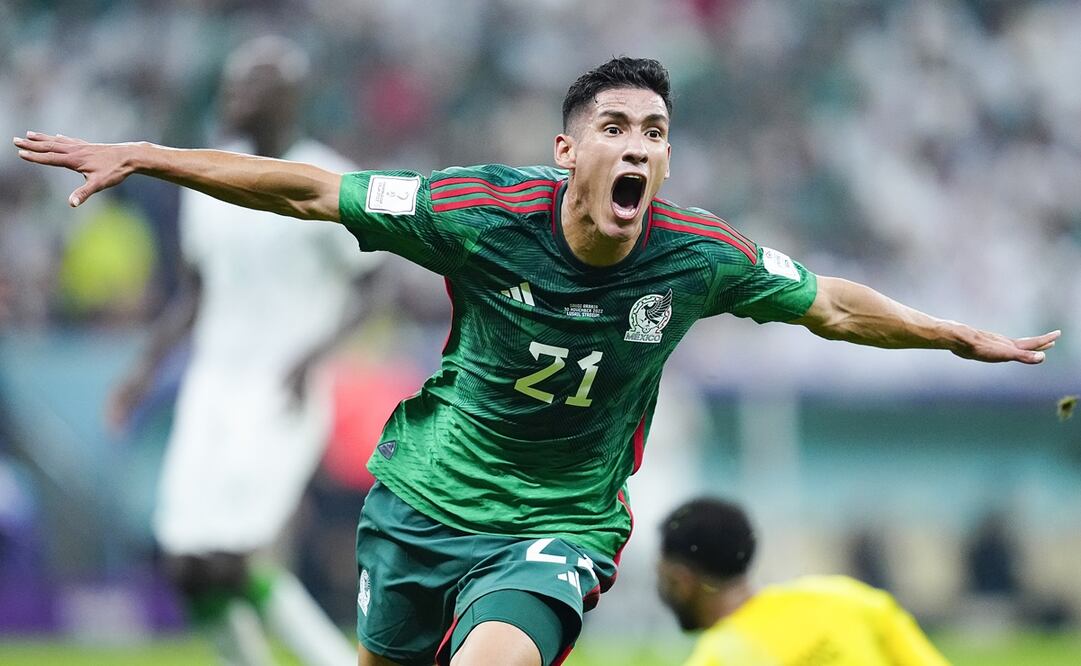 Uriel Antuna festegando un gol que al final no contó para la Selección Mexicana - FOTO: Imago7