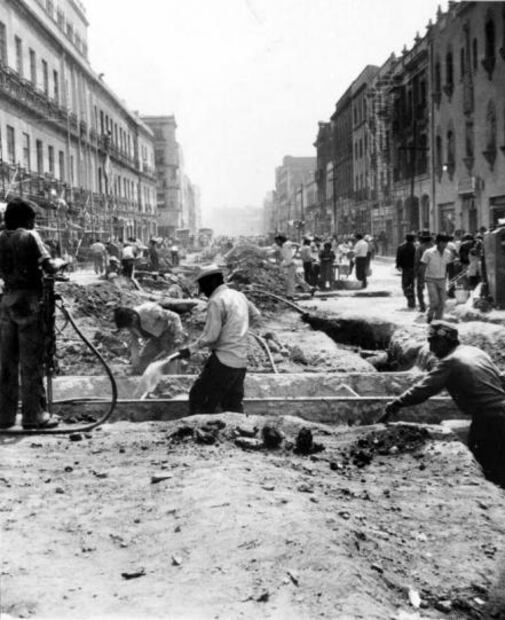 Cuando había canoas en el Centro Histórico