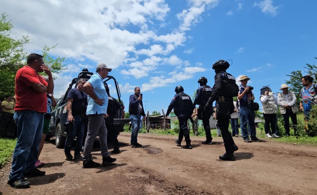 En la comunidad de la Estancia de los García, en la sindicatura de Tacuichamona, Culiacán, fuerzas federales y estatales realizaron un operativo en el que cuatro civiles murieron, dos de ellos aún sin identificar. Foto: Especial