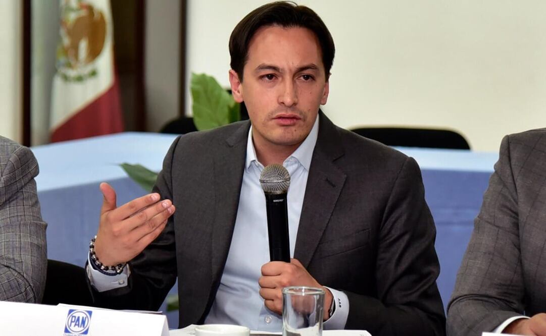 El presidente del PAN capitalino, Andrés Atayde. Foto: Especial 