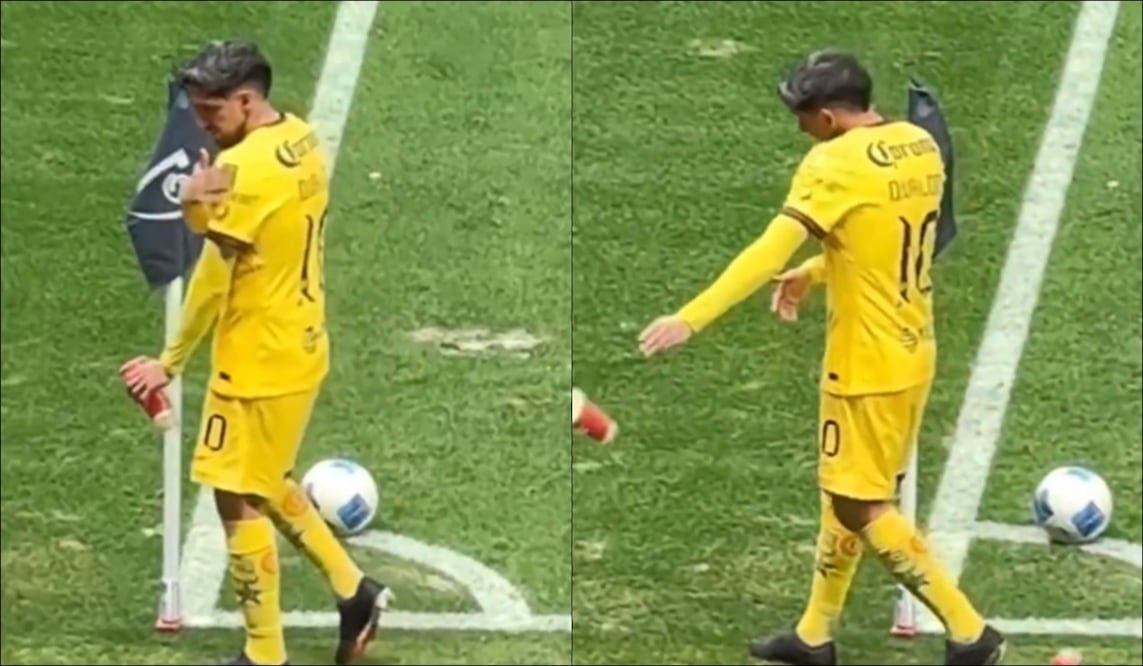 Diego Valdés provocó a la afición de Chivas presumiendo el parche de tricampeón / Foto: Especiales