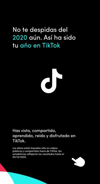 “Year on TikTok” la función que te dará tu resumen del 2020 en la plataforma