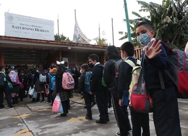¡Entusiasmados! FOTOS: así va el regreso a clases en escuelas de CDMX