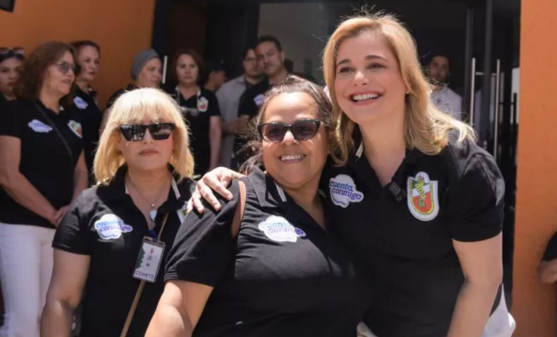 Maru Campos, gobernadora de Chihuahua, celebra el día del Trabajo. Foto: Especial
