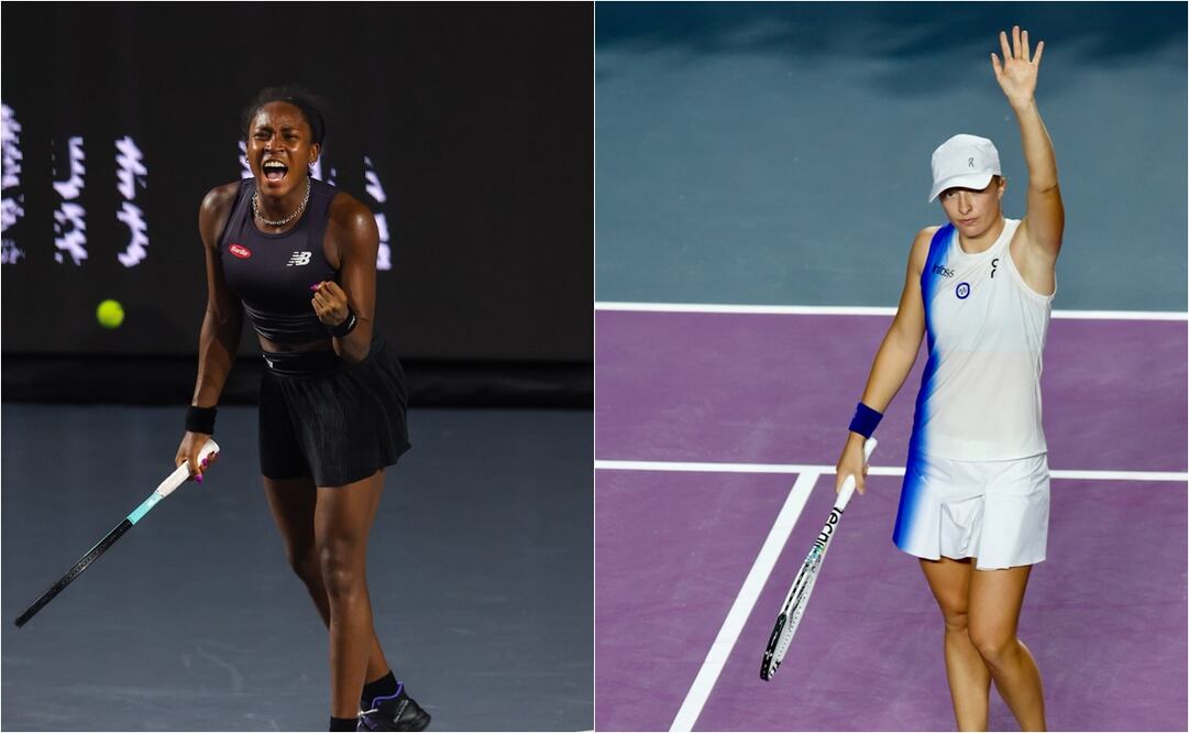 Iga Swiatek y Coco Gauff a semifinales de las WTA Finals