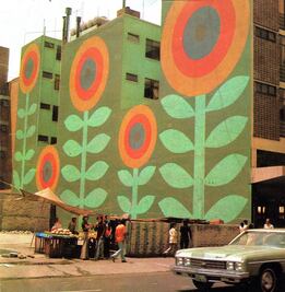 Cuando los murales abstractos de Adrian Brun iluminaron la capital