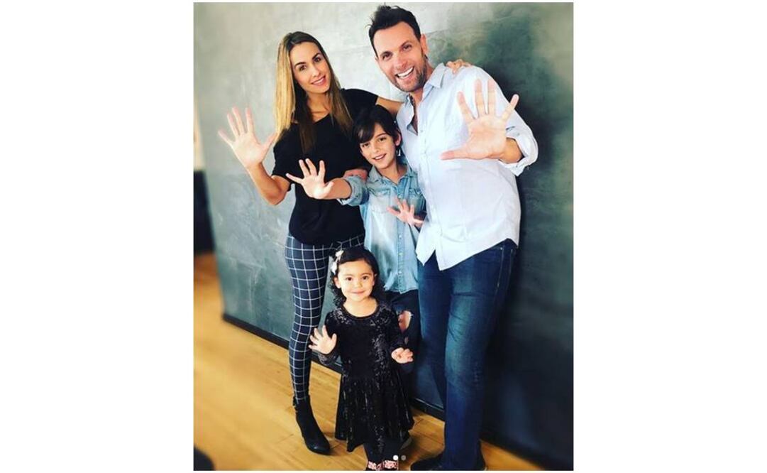 Odalys Ramírez y su familia 