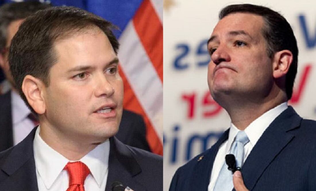 Rubio (left) says the "alternative-to-Donald-Trump vote" will coalesce around him, while Cruz counters that he's the only Republican who's been able to beat Trump so far. (Photo: Special)