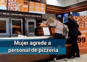 “Lady Pizza” agrede local de comida por pedirle que ingrese con cubrebocas