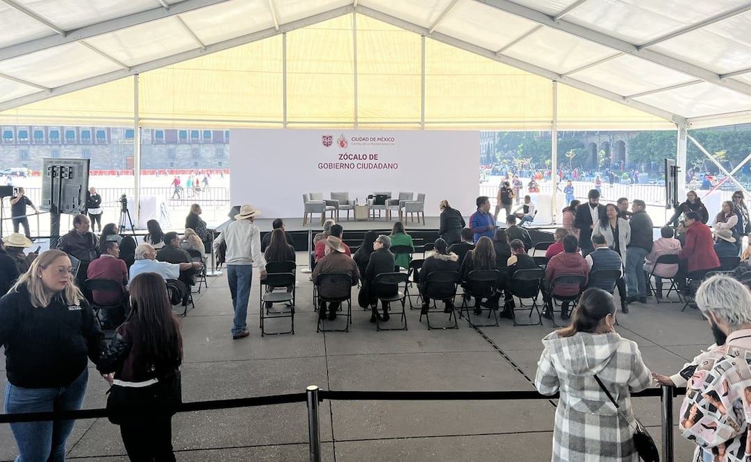 El programa “Zócalo de Gobierno ciudadano” es una estrategia impulsada por Clara Brugada para atender de forma directa las solicitudes de las y los capitalinos en la plaza pública más importante de la ciudad. Foto: X @alcanzandohoy