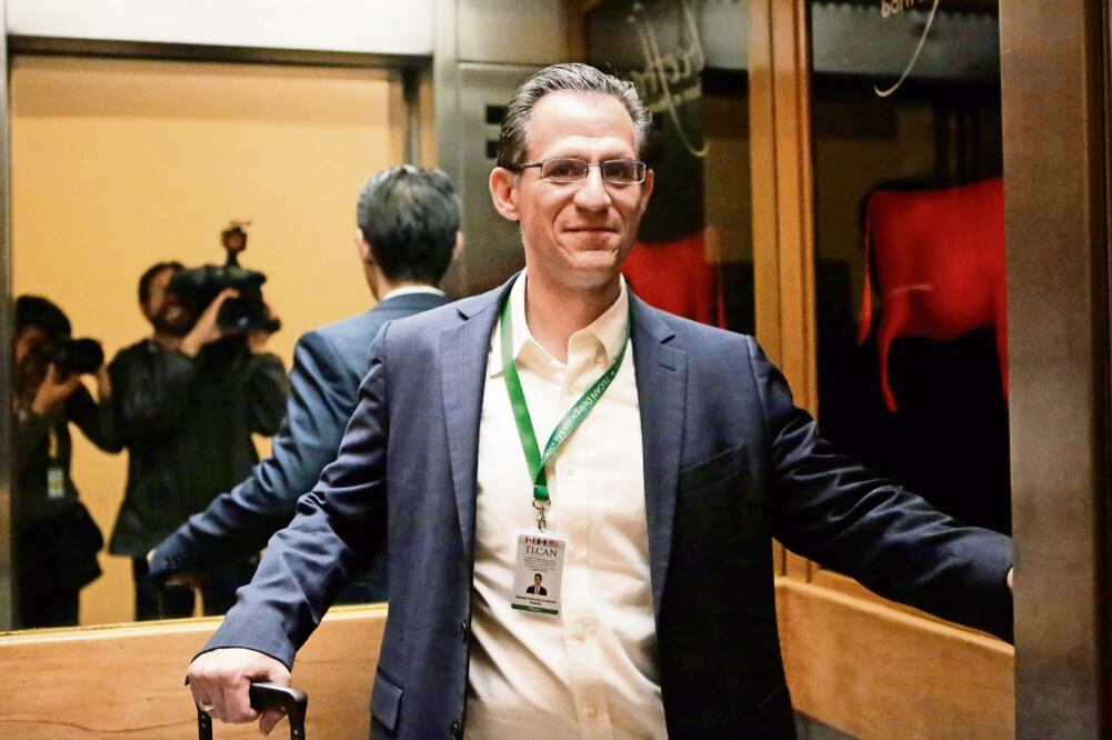 Kenneth Smith, jefe negociador del equipo mexicano, es fotografiado en el hotel sede de los trabajos de la séptima ronda del TLCAN en la Ciudad de México (GINNETTE RIQUELME. REUTERS)