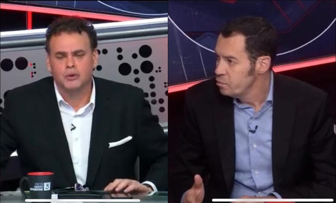 David Faitelson y André Marín intercambiaron opiniones en Tercer Grado Deportivo / FOTO: ESPECIAL