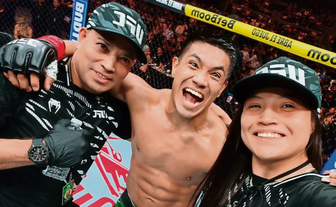 Melissa, feliz de acompañar a su hermano David en su debut. Foto: Especial