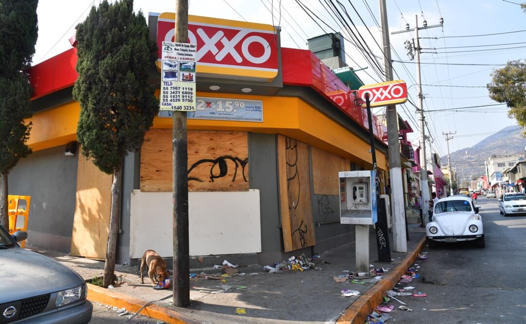 Comercio afectado por los saqueos en Ecatepec. (Foto: Eduardo Sánchez/El Universal)