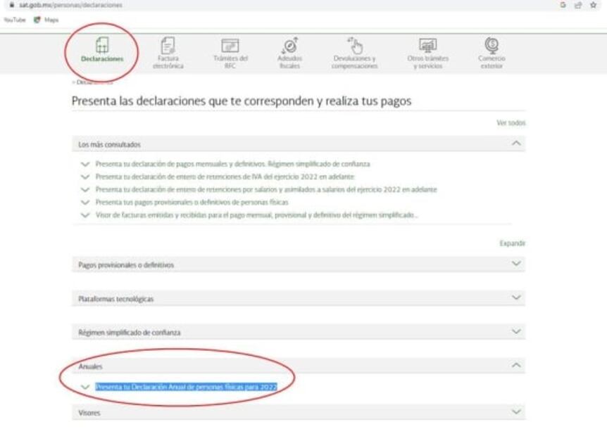 Conoce los requisitos que necesitas para presentar tu declaración anual en el SAT