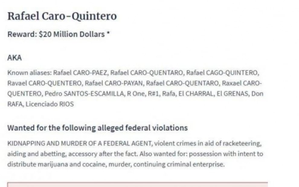 ¿Por qué ahora Caro Quintero y no "El Mencho" es el más buscado por la DEA?