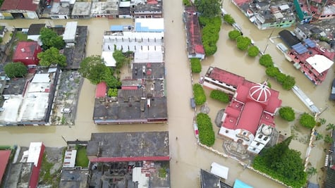 Lluvias provocan inundaciones en zona norte de Veracruz