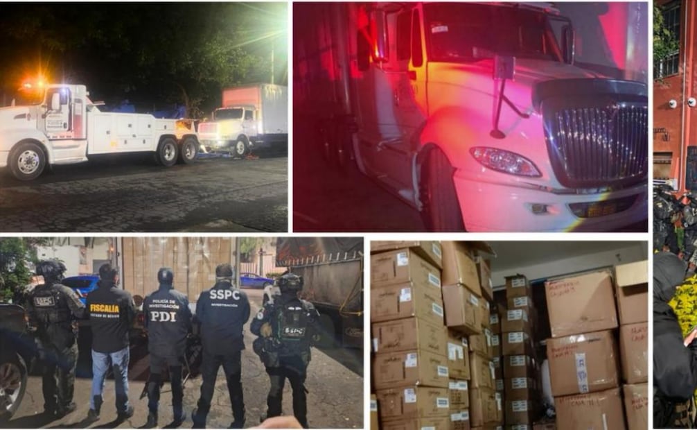 Recuperan medicamento robado con valor de más de 200 mdp en Edomex; hay 6 detenidos y 5 predios asegurados.
Foto: Especial.