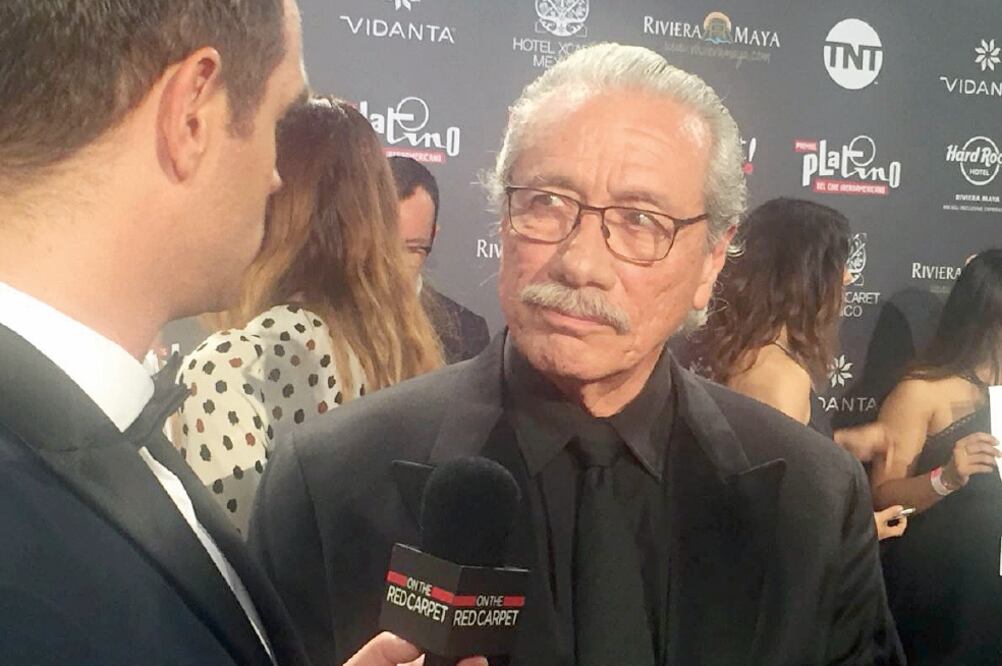 El actor de 71 años asistió a la entrega de los Premios Platino del Cine Iberoamericano, en Xcaret. (TWITTER)