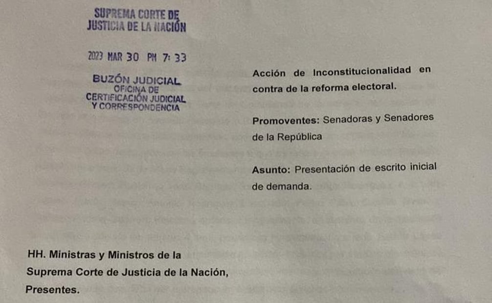 Bloque de contención en el Senado presenta acción de inconstitucionalidad ante la corte / Foto: Especial