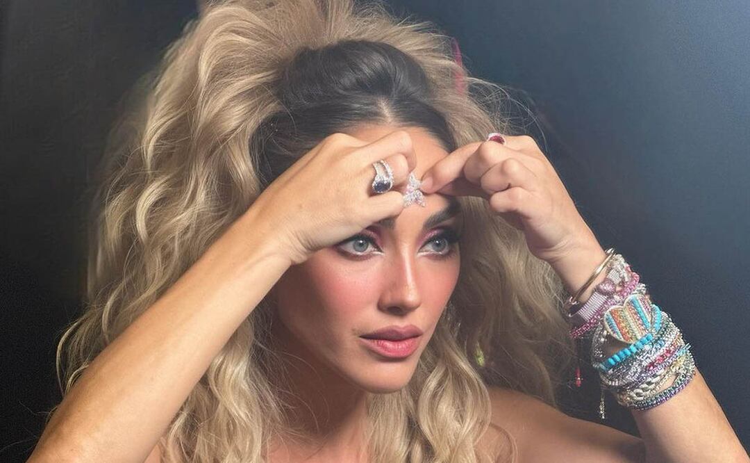 ¡Anahí hizo un lindo homenaje a la Bichota! y su gran look lo confirma. Foto: Instagram @anahi