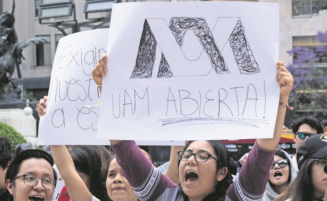 Huelga en la UAM. Foto: Cuartoscuro