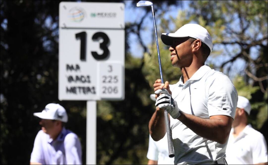 Entrenamiento de Tiger Woods en el campo Chapultepec, donde se llevará a cabo el WGC. FOTO: IRVIN OLIVARES / EL UNIVERSAL