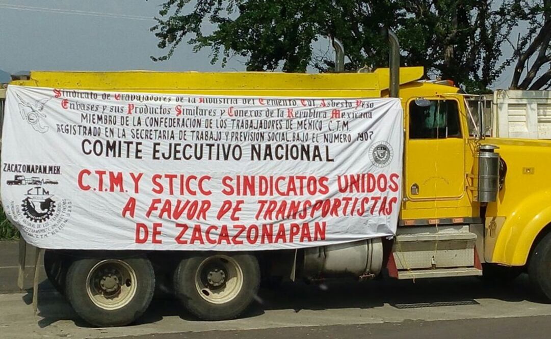 El Sindicato Nacional Minero Metalúrgico FRENTE pidió que el gobernador del Estado de México intervenga para acabar con el bloqueo (Foto: Especial)