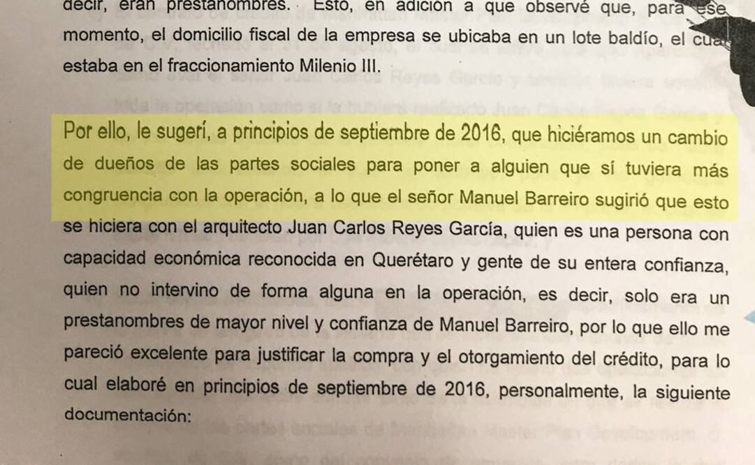 Los testigos revelaron a la PGR la forma como triangularon los recursos para la compra del inmueble (ESPECIAL)