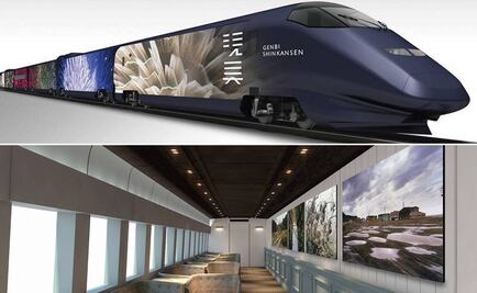 Convierten tren bala en galería de arte en movimiento