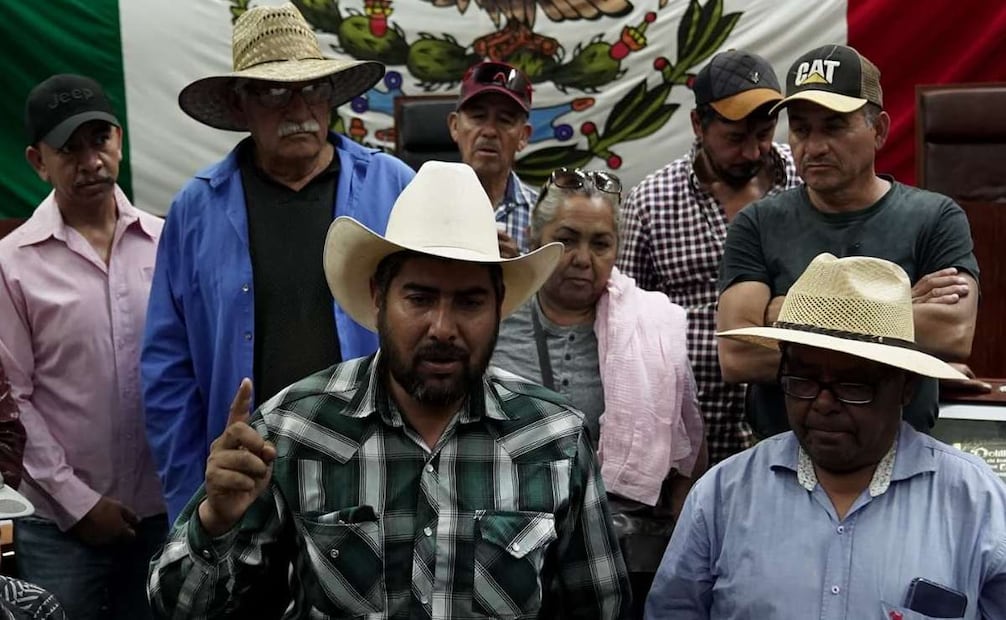 Productores de frijol en congreso de Zacatecas. Foto: Diana Valdez