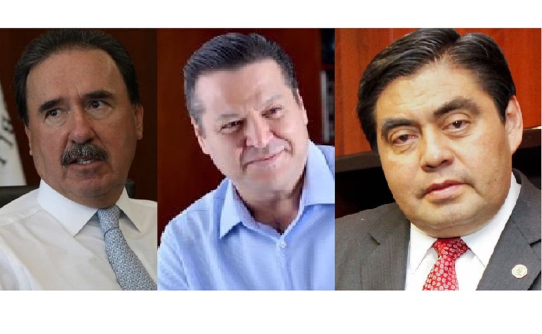 Emilio Gamboa Patrón (PRI), Fernando Herrera Ávila (PAN) and Miguel Barbosa Huerta (PRD). (Photo: Special) 