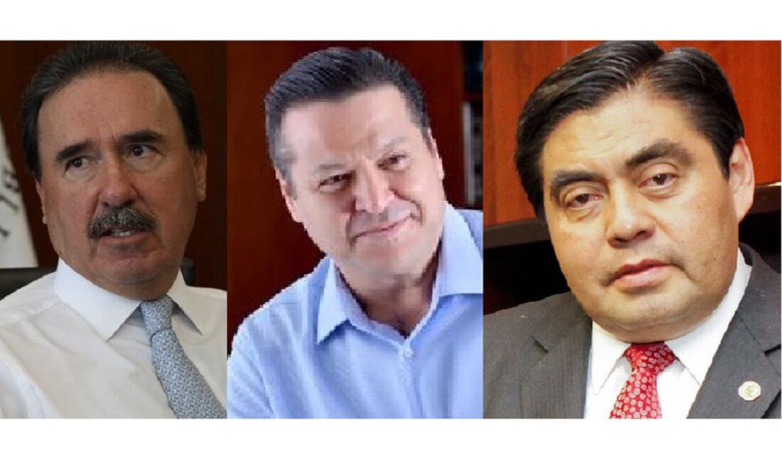 Emilio Gamboa Patrón (PRI), Fernando Herrera Ávila (PAN) and Miguel Barbosa Huerta (PRD). (Photo: Special)