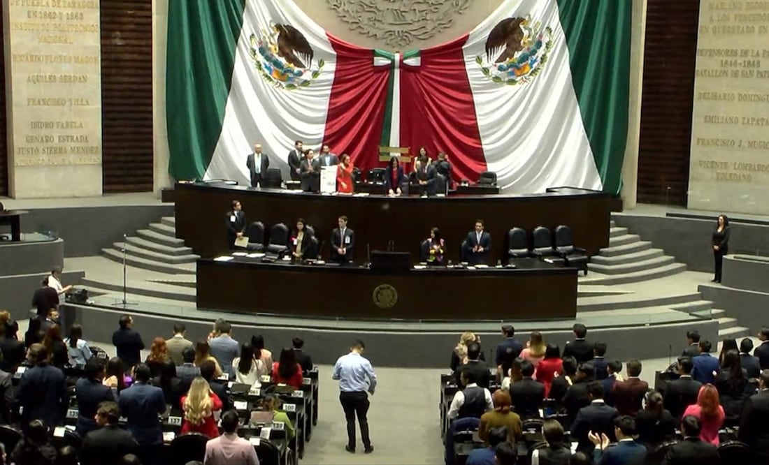 Parlamento Juvenil en la Cámara de Diputados. Foto: Captura/Youtube Cámara de Diputados