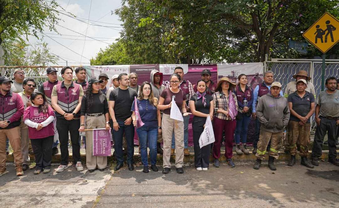 Alcaldía Tlalpan da banderazo de salida a programa de bacheo y repavimentación.
Foto: Especial.