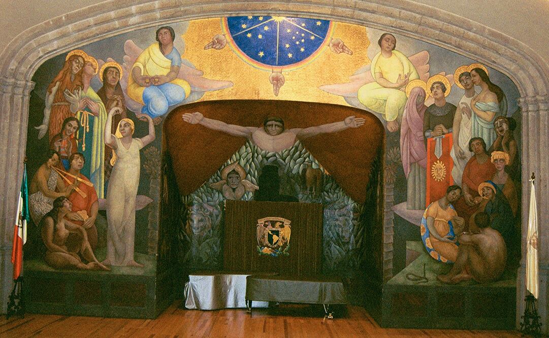 Mural "La Creación" de Diego Rivera. Foto: Archivo/ EL UNIVERSAL