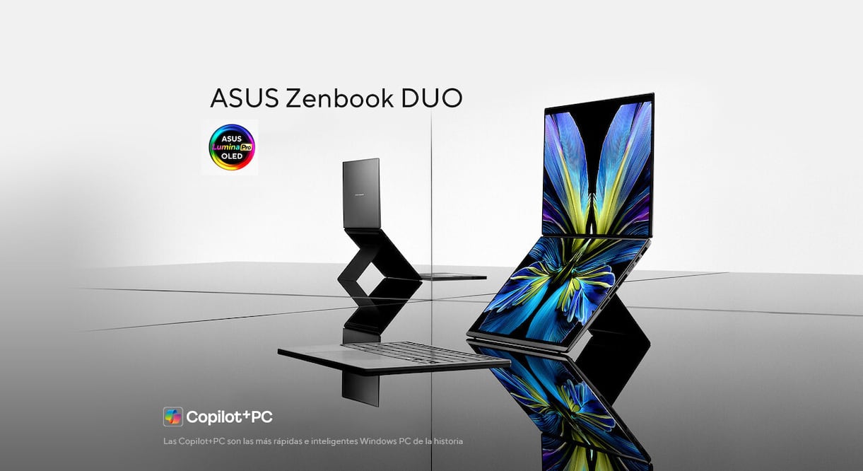 Una laptop que amplía la productividad y creatividad con su doble pantalla. Foto: Cortesía