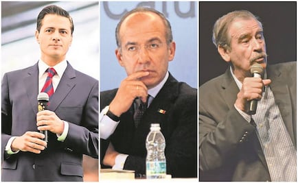 Peña Nieto, Calderón y Fox, los lores de Palacio Nacional