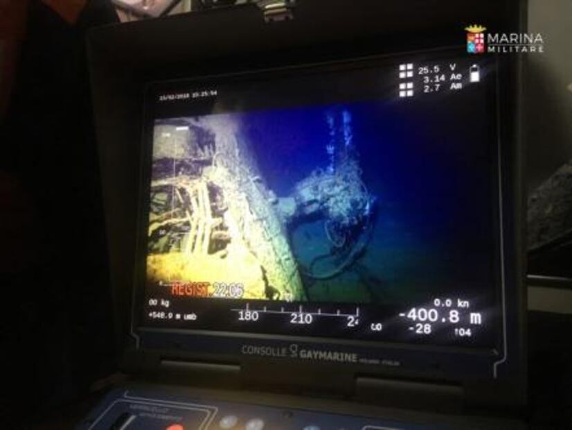 Italia halla submarino hundido por error en la I Guerra Mundial