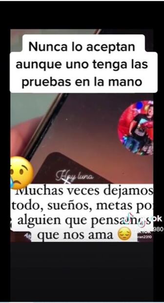 TikTok: Descubrió que su marido la engañaba, le mostró las pruebas, pero él se lo seguía negando