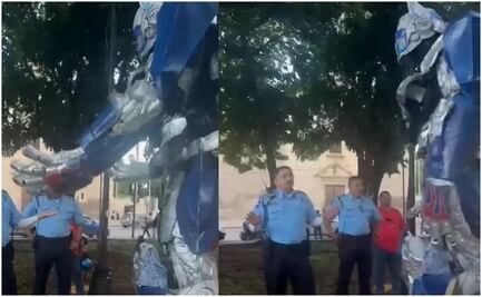 VIDEO: Policía de Mérida arremete contra artista urbano; le pide retirarse del parque por no contar con permiso 